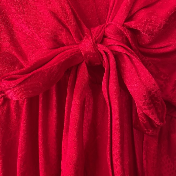 Topshop Midi Red Dress - Picture 6 of 8